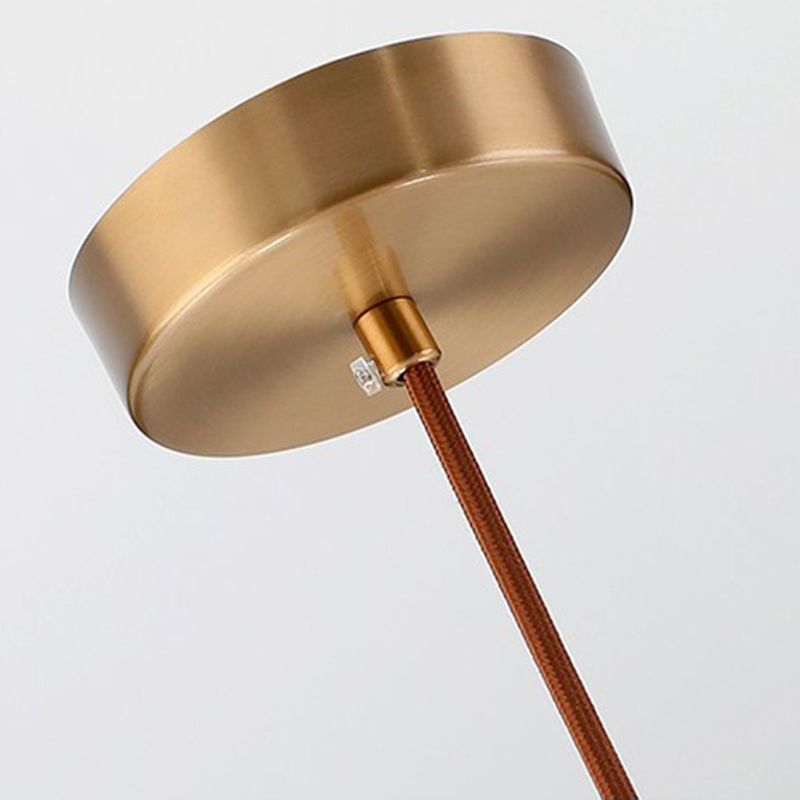 1 Light Cylinder Ceiling Light Industrial Glass Hanging Pendant Lights for Coffee Shop