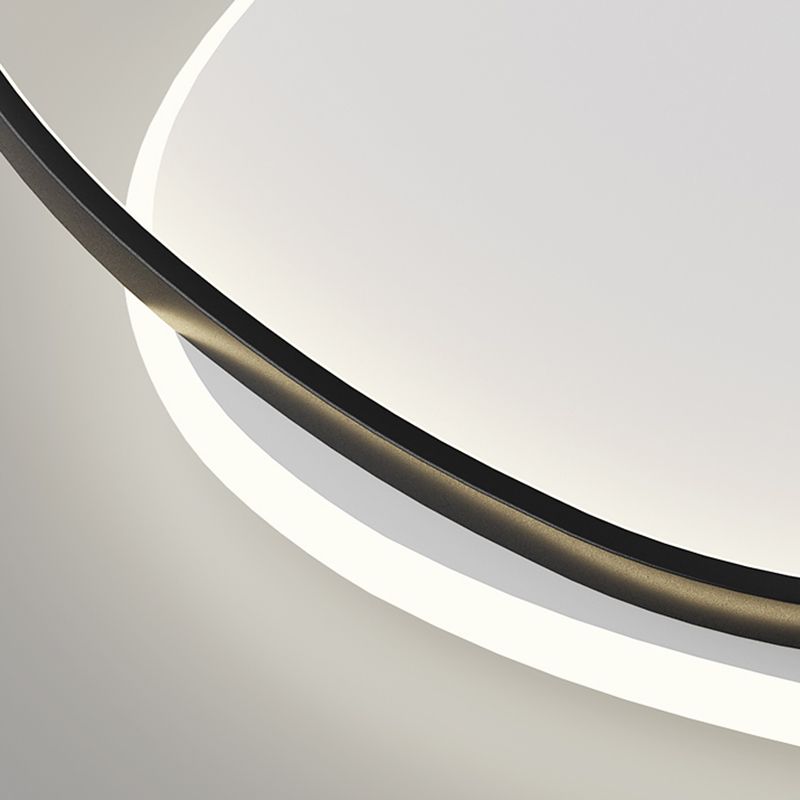 Plafonniers encastrés géométriques modernes, luminaires encastrés en métal avec abat-jour en acrylique