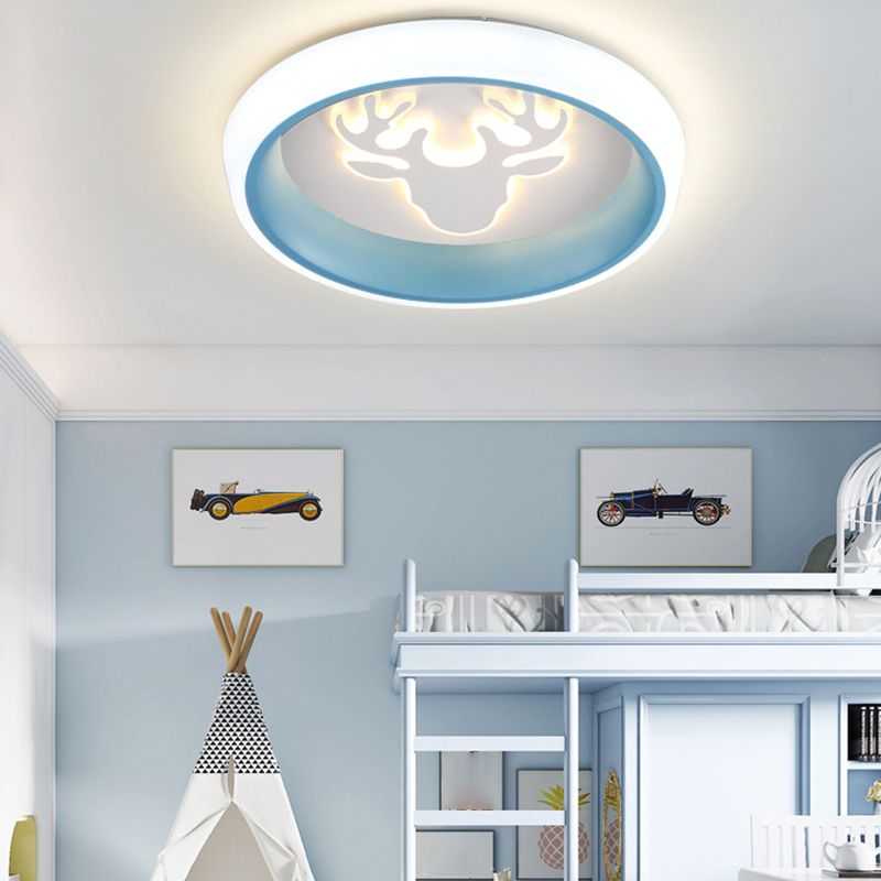 Plafonnier LED de Style moderne, jolie lampe encastrée de dessin animé pour chambre d'enfant