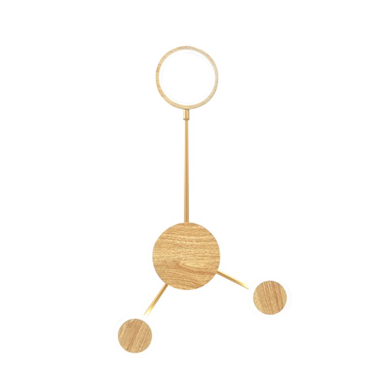 Wooden Wall Mount Light Modern LED Wall Light with Acrylic Shade for Bedroom