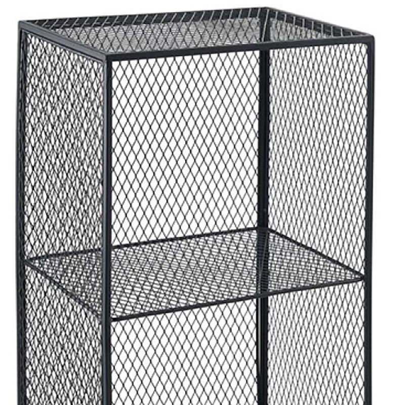 Metal Closed Back Bookshelf Standard Shelves Included Bookcase