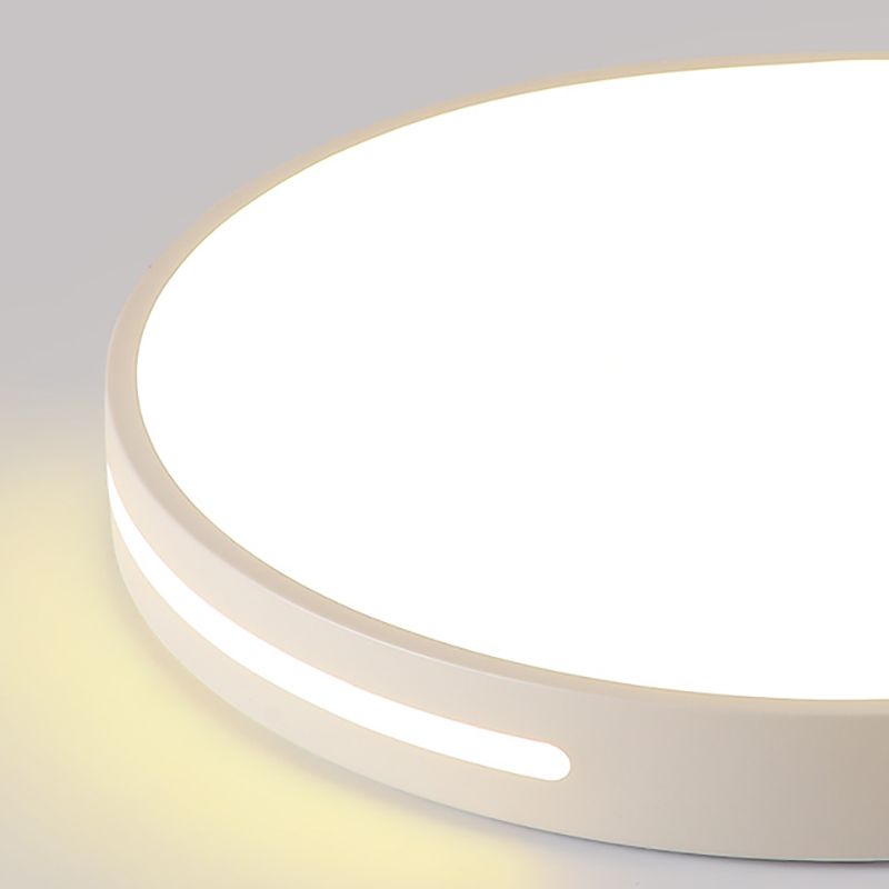 Minimalist Geometric Flush Mount Lighting Metal 1 Light Flush Ceiling Lights