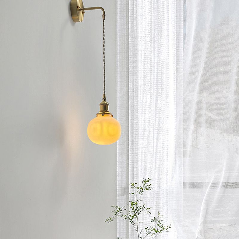 Modern de pared de cerámica Metal 1 1 de luz Medida de pared para sala de estar para sala de estar