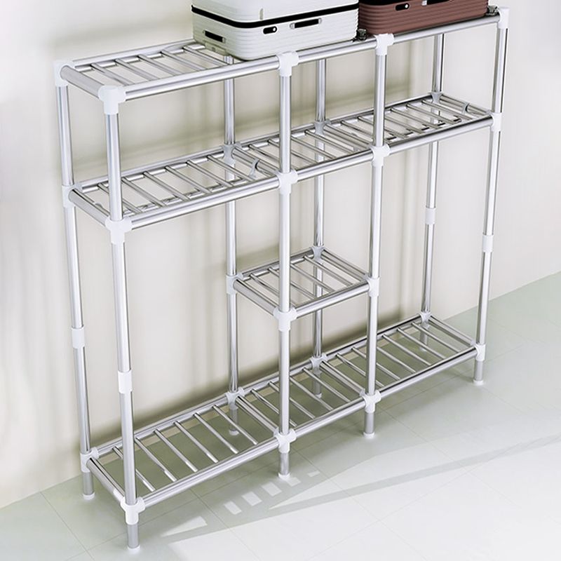 Steel Frame Wardrobe Armoire Contemporary Style Wardrobe Cabinet for Bedroom