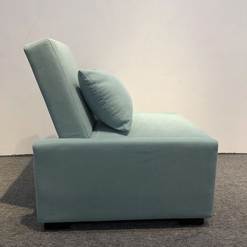 Modern Green Convertible Sofa Cushion Back Foldable Futon Chairs