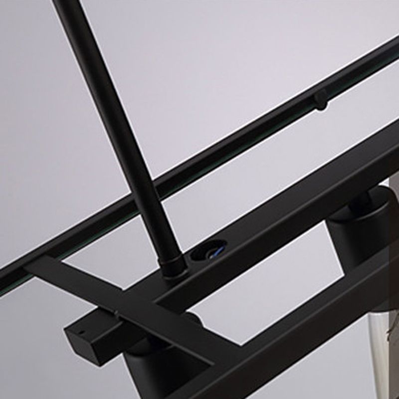 Industrial Trapezoid Island Pendant Lights Metal Multiple-Light Island Pendant Lighting
