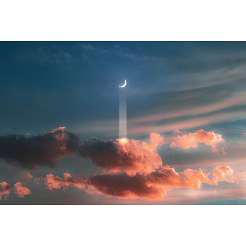 Decorative Wall Mural Wallpaper Dreamy Sky Sitting Room Wall Mural