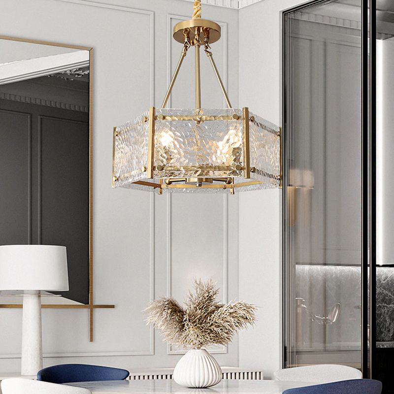 Contemporary Glass Hanging Light Fixtures Candle Sockets Chandelier for Living Room