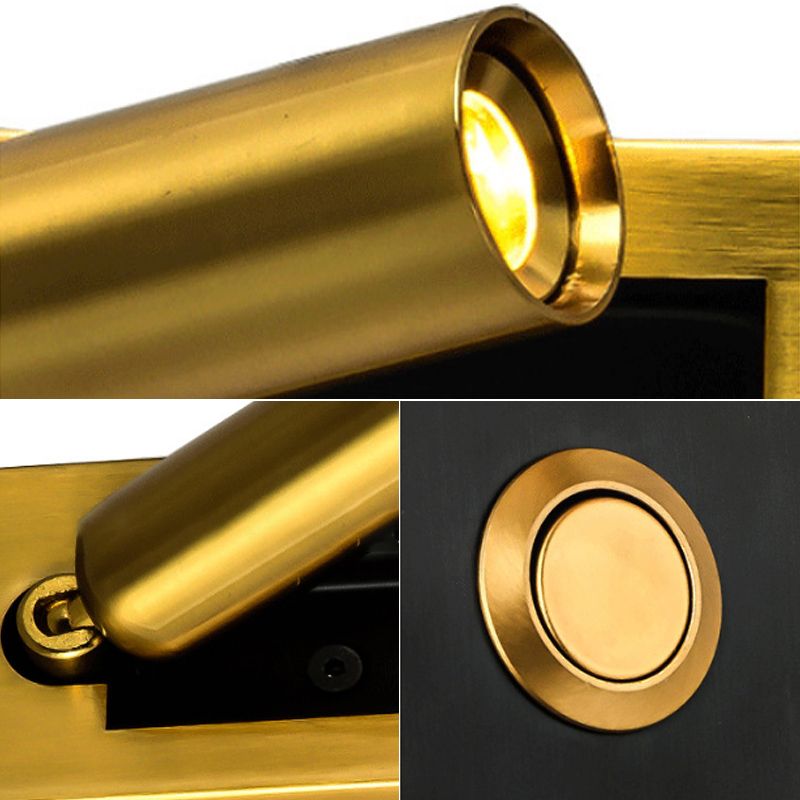 Semplicità contemporanea luce regolabile a parete luce con ombra acrilica per camera da letto