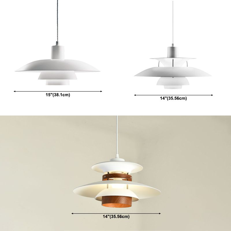 Moderne Einfachheit Metall Hanging Light Layers Design Bauernhaus Anhänger Licht für Esszimmer