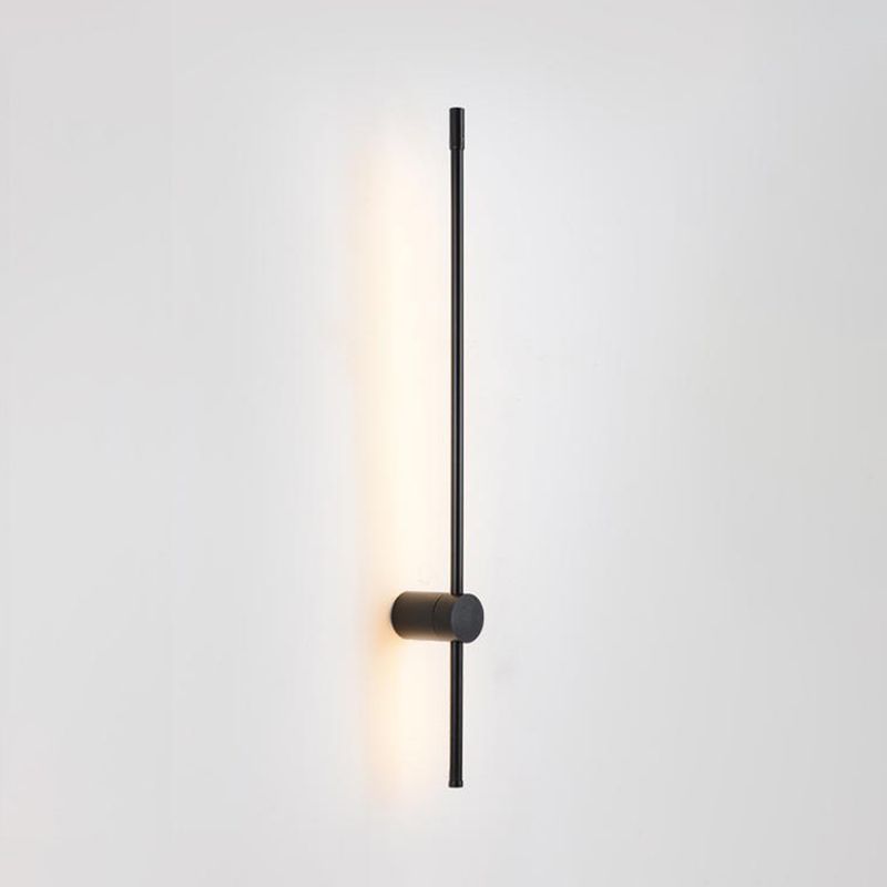 Forma de pared de metal de forma lineal estilo moderno de pared de 2 luces de luz de pared