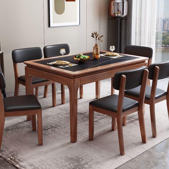 Rectangle 4-foot Dining Room Collection Midcentury Style Dining Table for Home
