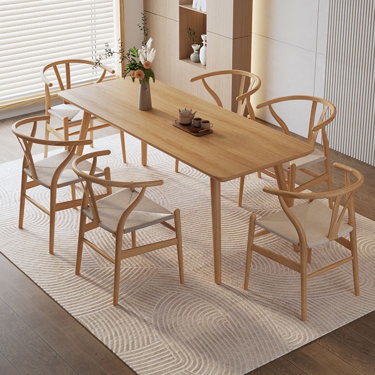Solid Wood Furniture with Chairs 1/2/3/5 Pcs Modern Dinette Set for Home Use