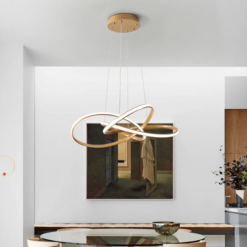 Cycle Shade lampadario Light Light Metal Modern 1 Funzione illuminazione lampadario leggero