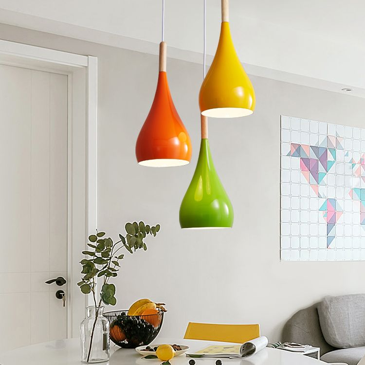 Luce Mini Mini Bell Bell, Luce in metallo Macaron Ampicca singola