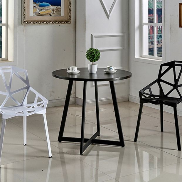 Metal Contemporary Dining Table Indoor Round Table for Kitchen