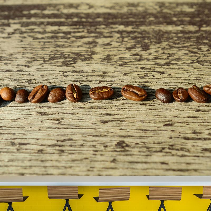 Simplicity Coffee Beans Mural Decal Decorative Mildew Resistant for Decoration