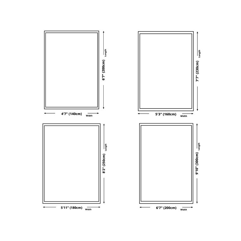 Green Modern Rug Polyester Striped Rug Stain Resistant Rug for Home Decor