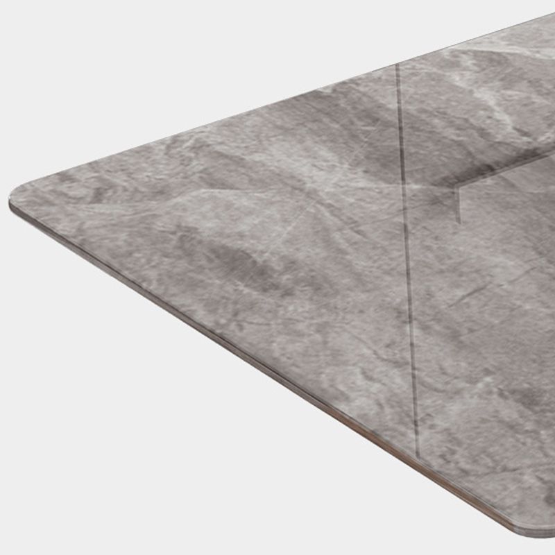 Contemporary 1/4/5/7 Pieces Dining Set Gray Sintered Stone Dining Table for Home Use