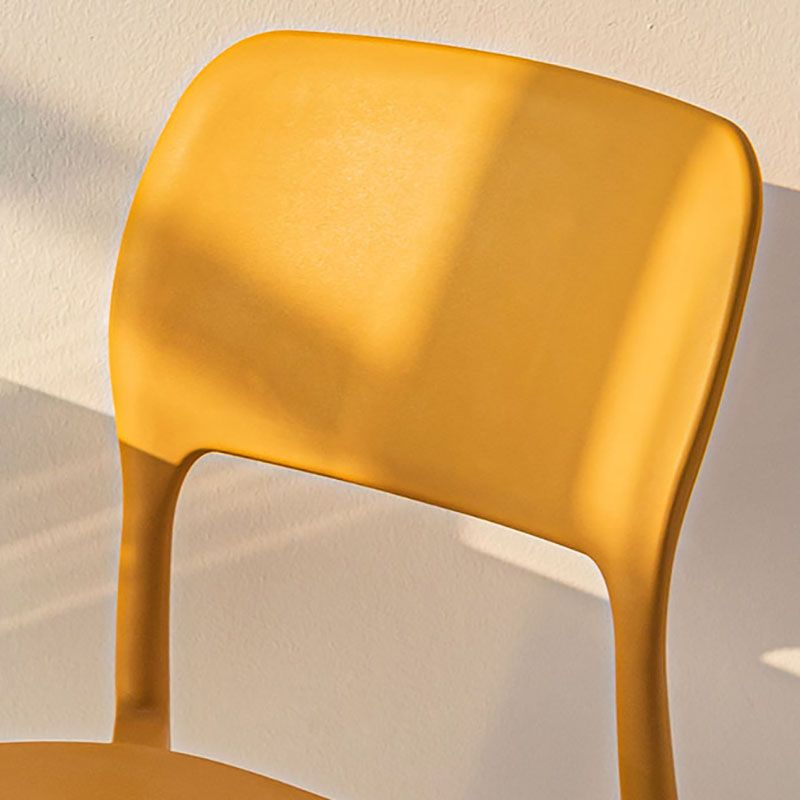 Sillas de comedor de estilo moderno, cocina de plástico, silla lateral sin brazos