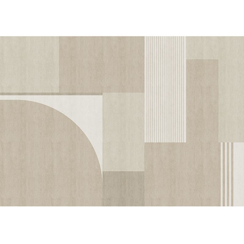 Simplicity Area Carpet Classical Indoor Rug Polyester Stain Resistant Area Rug for Living Room