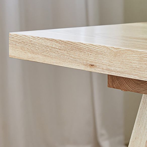 Modern Style Rectangle Dining Room Table Set with Solid Wood Dining Set with 4 Legs Table