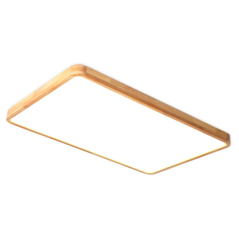 Moderne Flush Mount Light Armaturen Hout Flush Kroonluchter