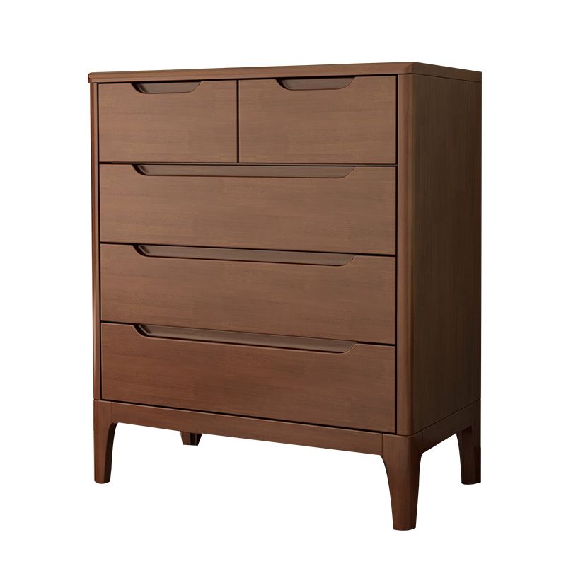 Rubberwood 15.4" D Accent Chest Drawers Included Storage Cabinet