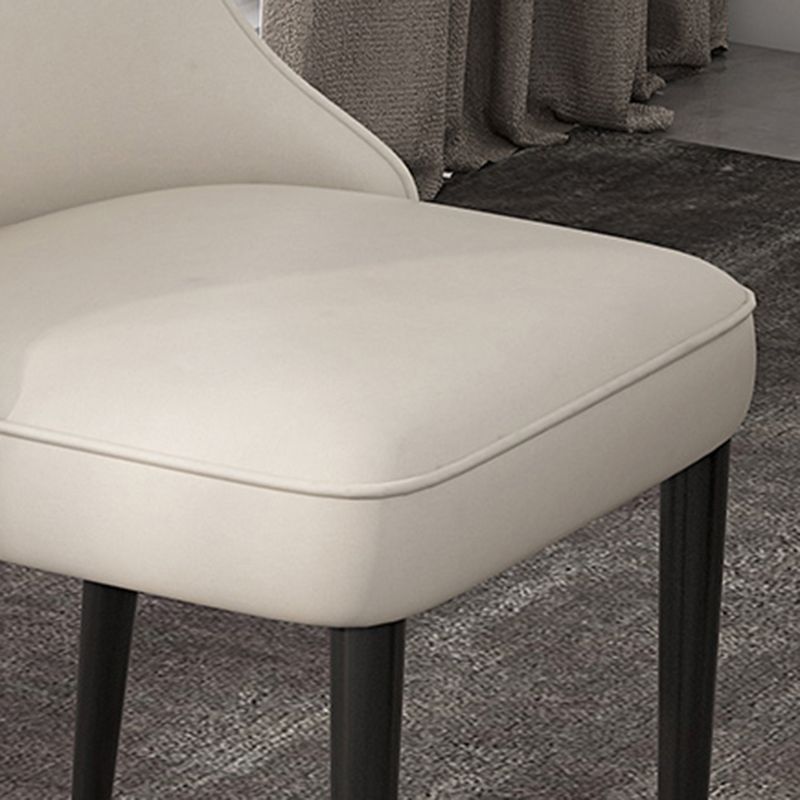 Glam Dining and Accent Chairs Indoor Parsons Curved Side Chair