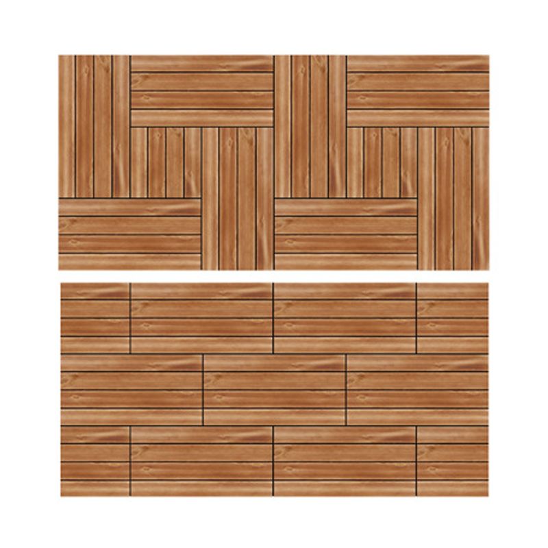 Parquet Pine Floor Tile Water Resistant Click Lock Tradition Wooden Floor for Living Room