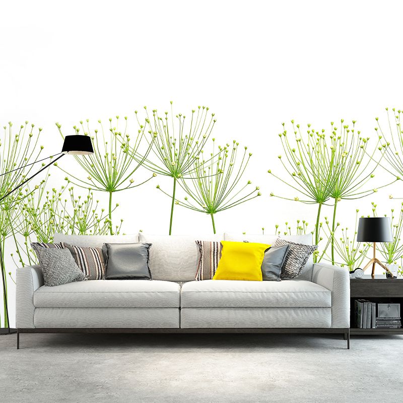 Environmental Wall Mural Wallpaper Plant Illustration Bedroom Wall Mural