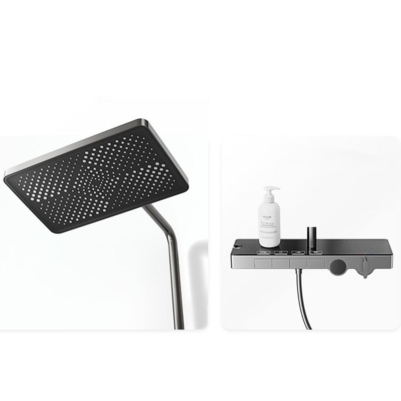 Modern Shower Set Slide Bar Handheld Shower Head Wall Mounted Shower System