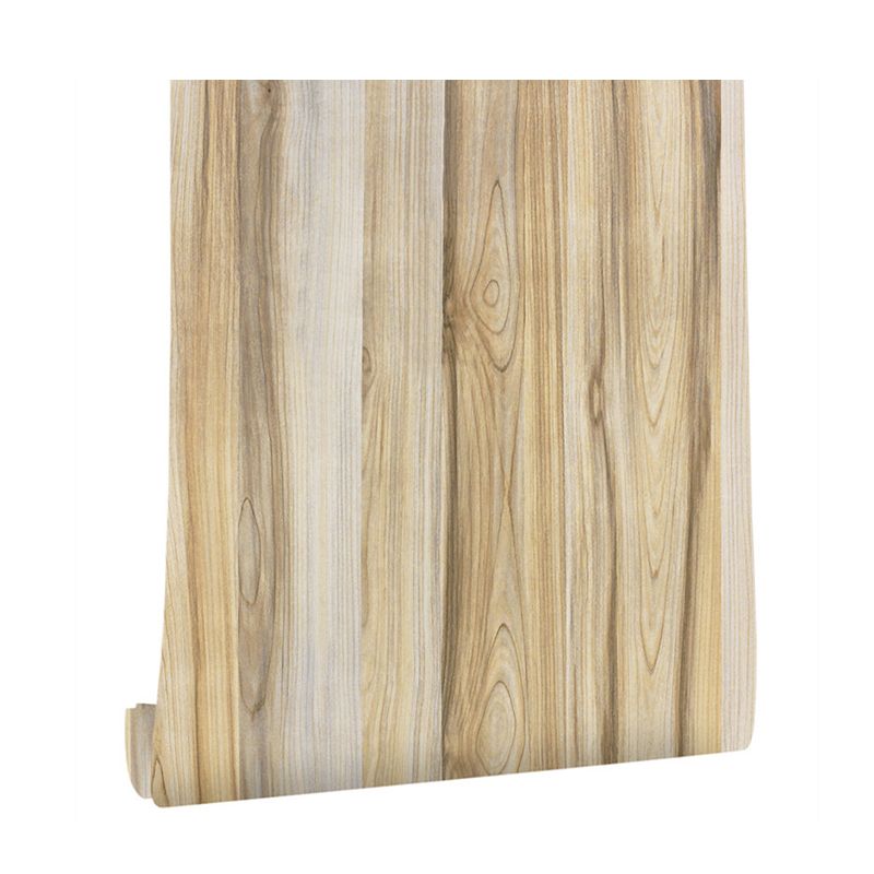 Pine Wood Wallpaper Roll Light Brown Rustic Wall Art for Bedroom, Pick Up Sticks