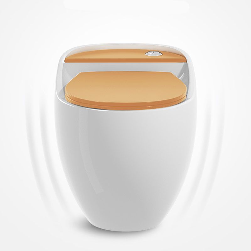 Concealed Tank Toilet Modern Siphon Jet One-Piece Toilet with Slow Close Seat