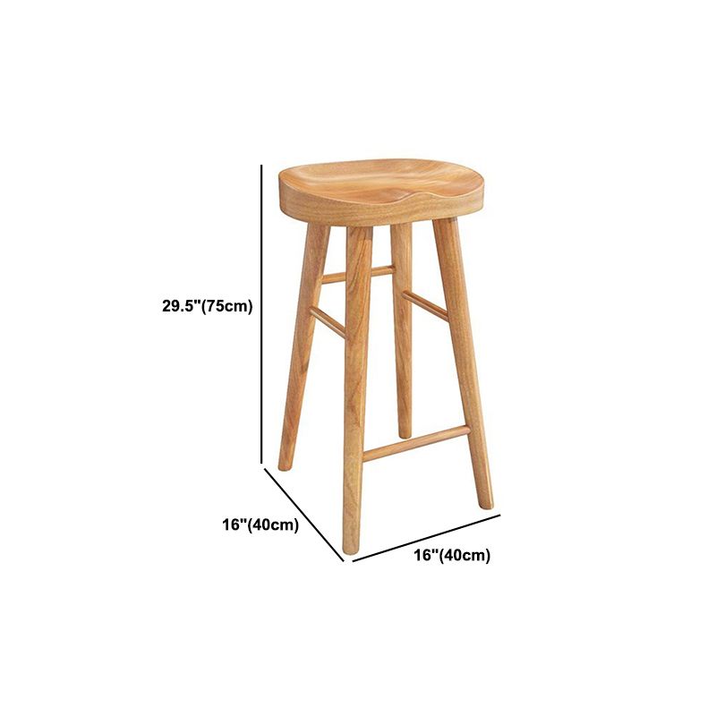 Modern 1/4/9 Pieces Bar Table Set Rectangle Pine Wood Counter Table with Backless Stools