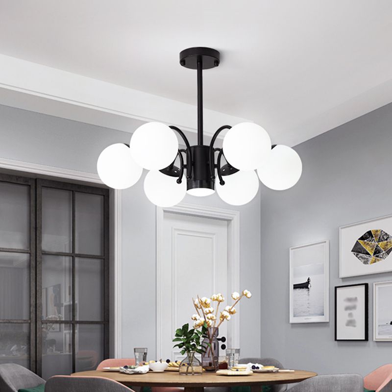 Modern Chandelier Light Fixtures Metal Global Hanging Lamp for Dining Room