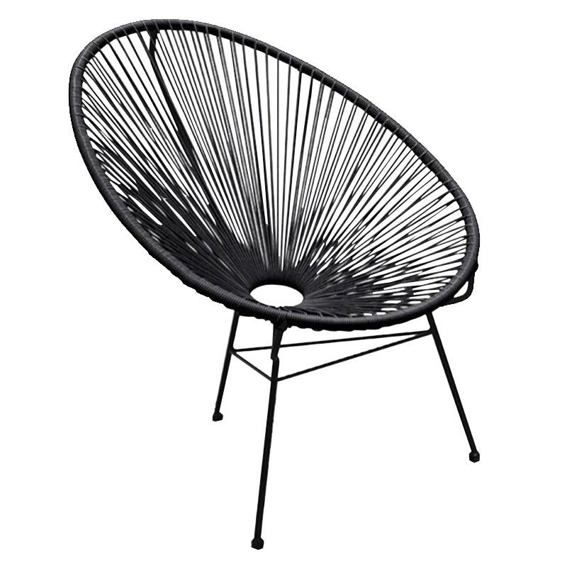 31.49" L x 37.40" W x 37.40" H Papasan Chair Armless Accent Chair for Living Room