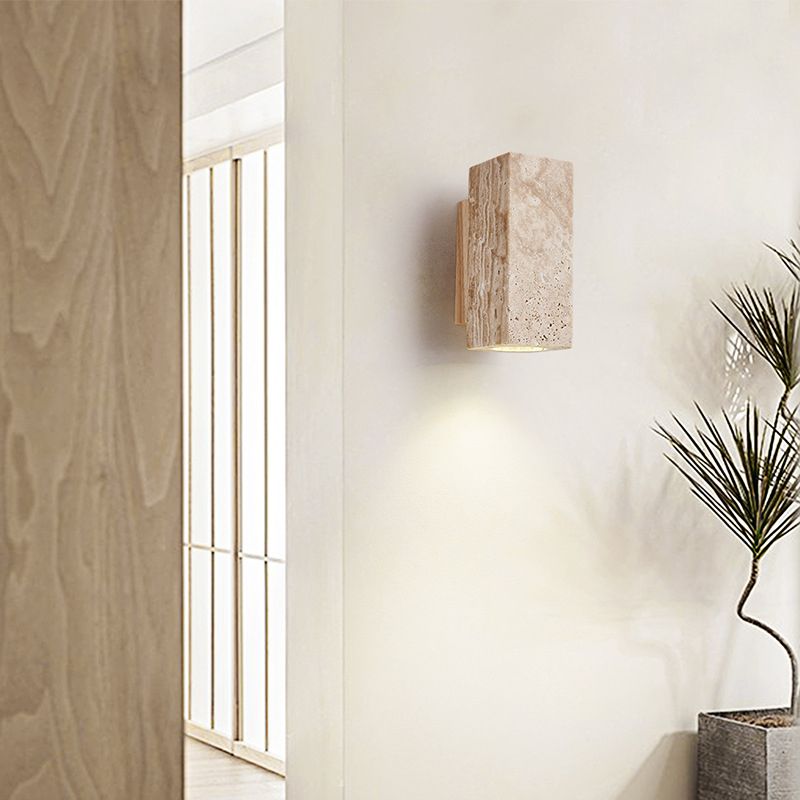 Modern Wall Light Fixture Minimalist Marble Wall Light Sconce for Bedroom