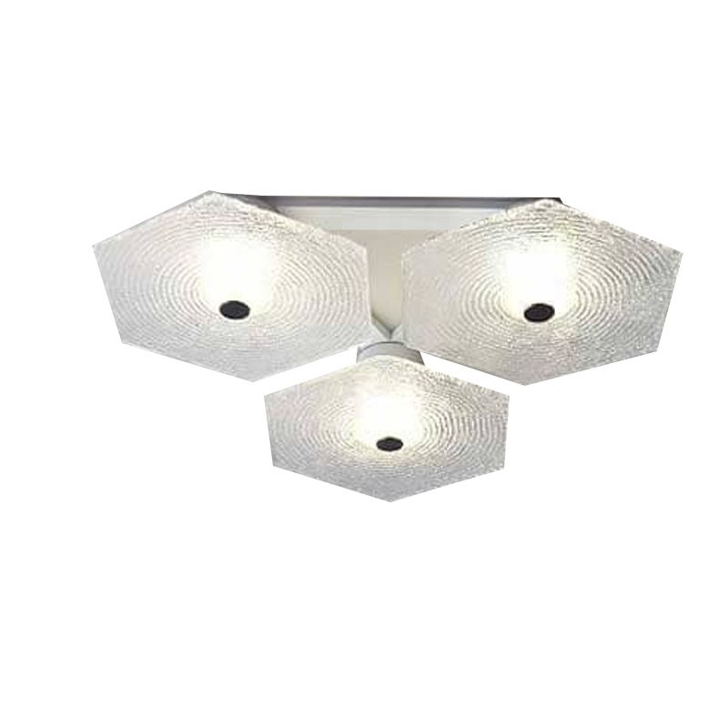 Modernism Flush Mount Glass Ceiling Light Fixture for Living Room