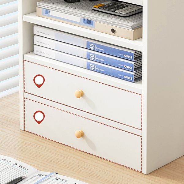 Contemporary Bookcase Closed Back Shelf Bookcase for Study Room