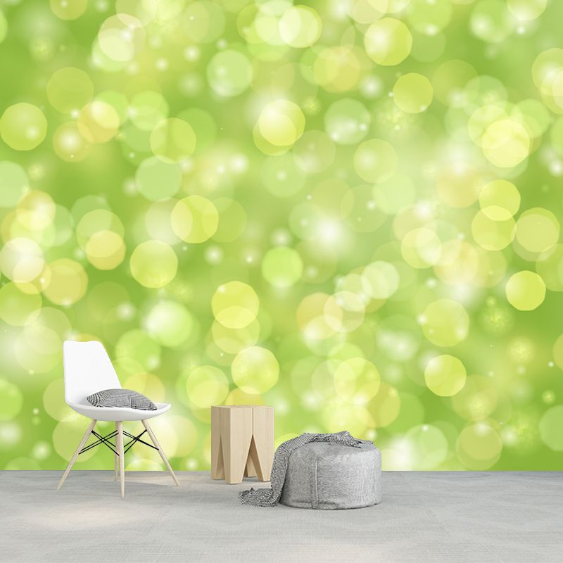 Simple Bokeh Mural Wallpaper Contemporary Wall Covering for Bedroom Decor