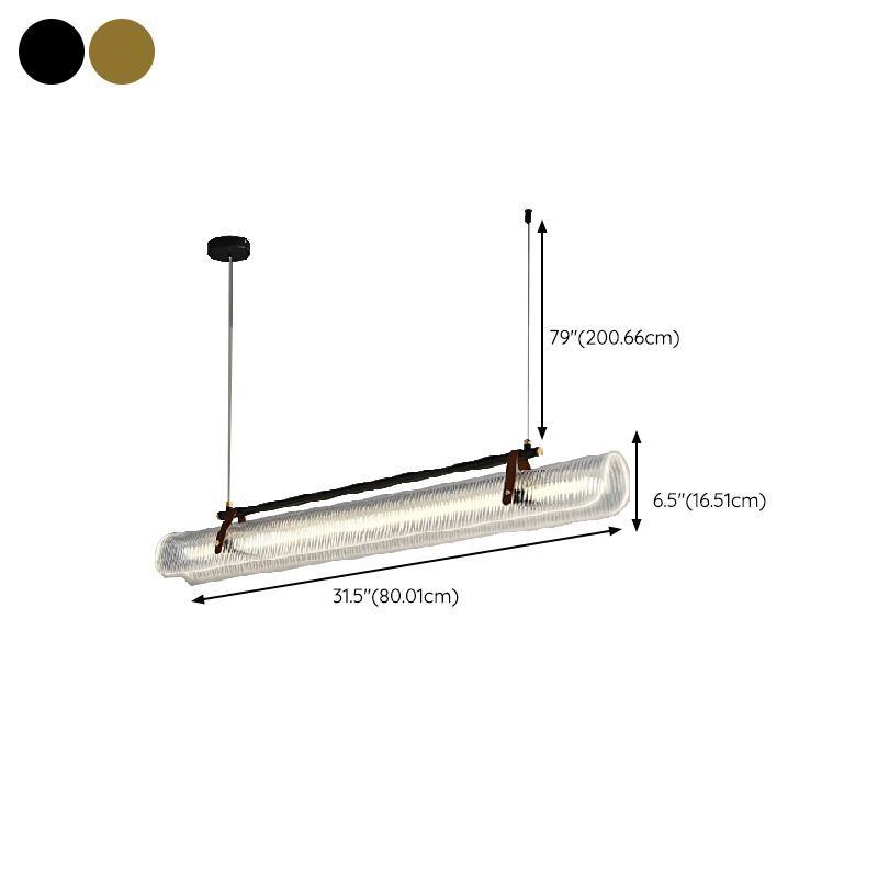 Single Golden/Black Modernism Island Lighting Unique LED Ceiling Light for Kitchen