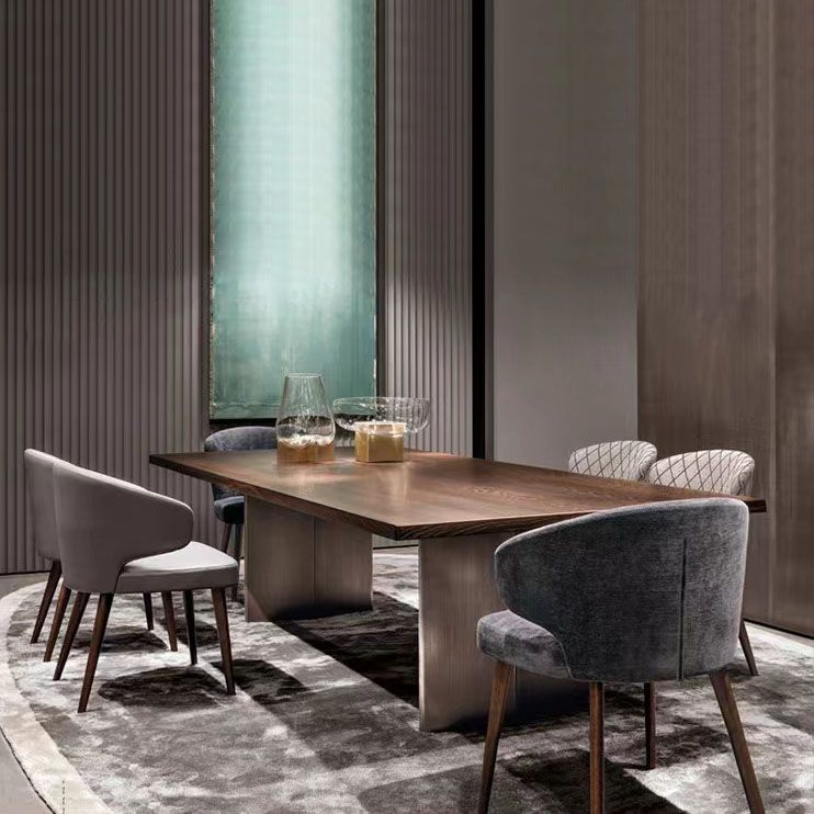 Dining Room Dining Chairs Modern Dining Side Chairs with Wood Legs