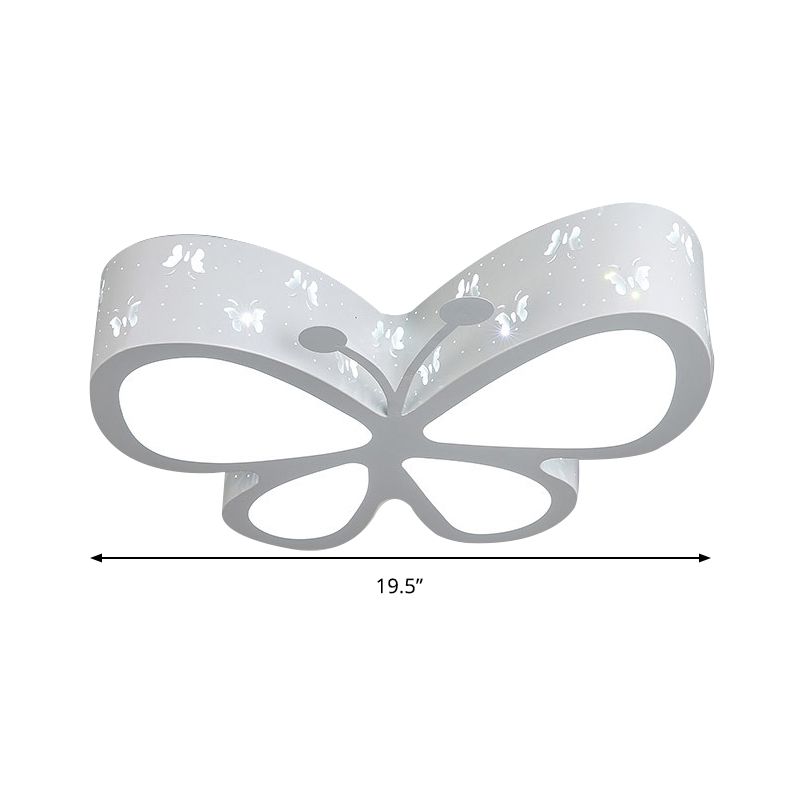 Kleuterschool Geëtst Vlinder Plafond Mount Licht Metaal Cartoon LED Flush Light Fixture