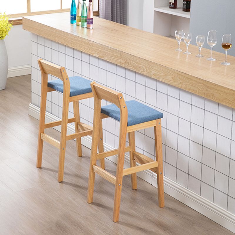 Modern Style Square Bar-stool Wooden Counter Bar Stool for Home