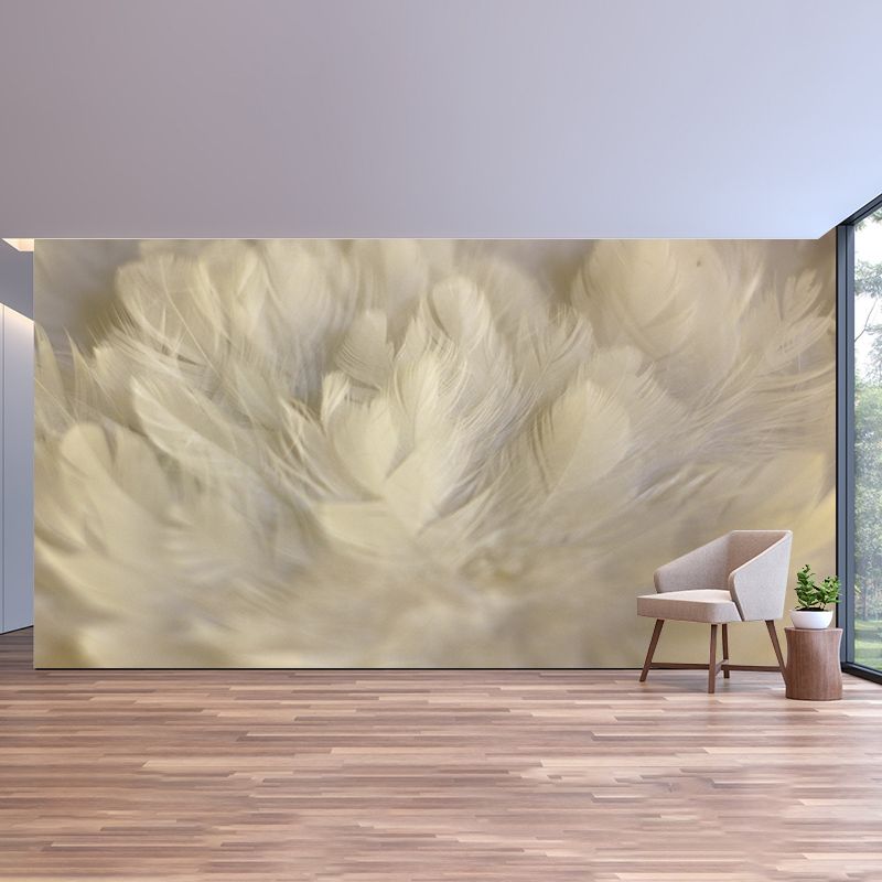 Photography Environment Friendly Mural Wallpaper Feather Bedroom Wall Mural