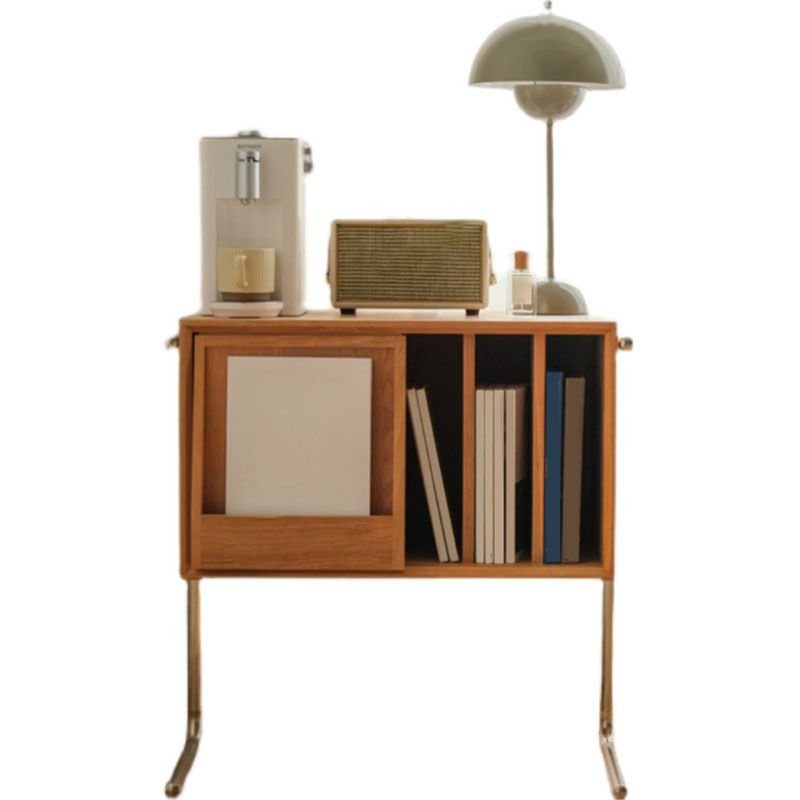 28.5"H Modern Style Bookcase Pine Wood Closed Back Bookshelf for Home Office