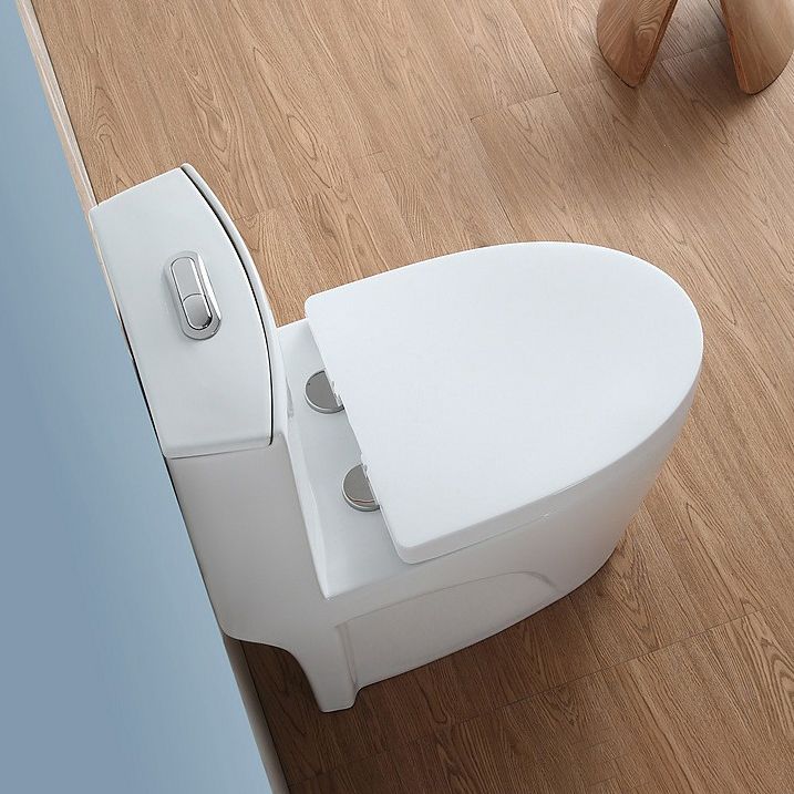 Modern Concealed Tank Toilet Floor Mounted One Piece Flush Toilet with Toilet Seat