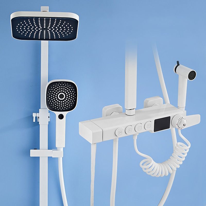 Contemporary Shower System Wall Mounted Shower System with Hand Shower