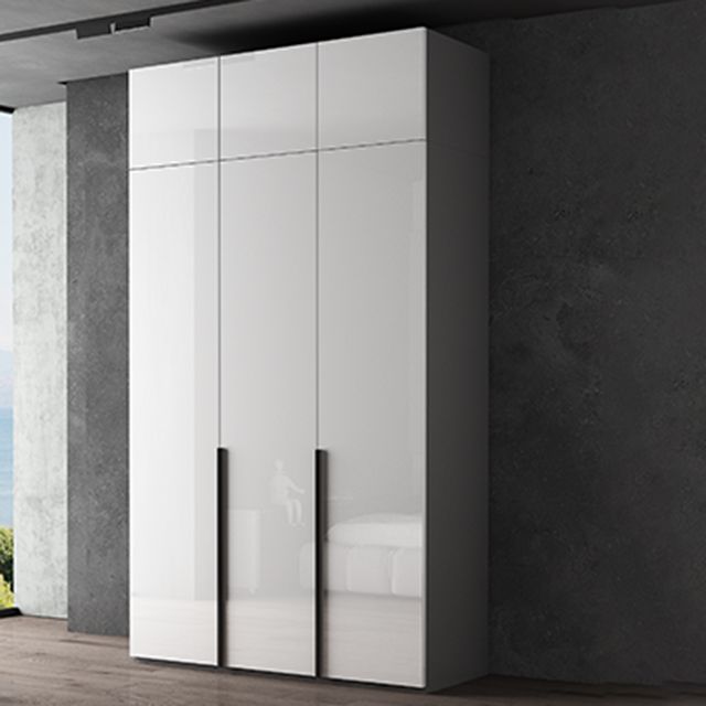 Modern Wardrobe Armoire Engineered Wood Wardrobe Cabinet with Drawer